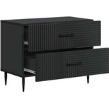  Nočna omarica Črna 62 x 34,5 x 47,5 cm Inženirski les, (5000209898) | Shoptok.si