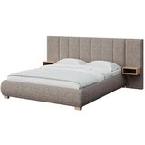 MESONICA Svjetlo smeđi tapecirani bračni krevet s podnicom 140x200 cm Fioro – | shoptok.hr
