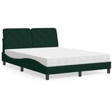  Krevet s madracem tamnozeleni 140x190 cm baršunasti | shoptok.hr