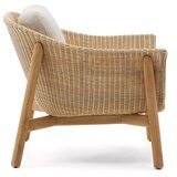 Kave Home Svetlo siv/v naravni barvi oblazinjen vrtni fotelj Galea – | Shoptok.si