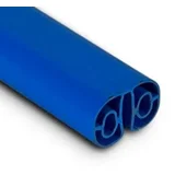 Komplet držala za bazene s kovinskim okvirjem, Standard ovalen - Blue - 737 x 360 cm / brez obrobe (prekrivajoče)