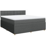 Maison Chic Box spring postelja - Vzmetna postelja z vzmetnico temno siva 180x200 cm blago SL24692, (21890598) | Shoptok.si