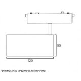 Dawn Magnetic slim reflektor LED26 - 055 18W 3000K 24° 48V DC beli | Eponuda.com