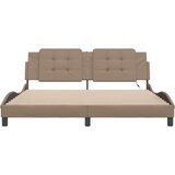  Okvir kreveta LED boja cappuccina 180 x 200 cm od umjetne kože | shoptok.hr