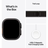 Apple watch ultra 3 trail loop m/l barva MF1H4QF/A pasu: crna/antracit 49mm crna titanovo ohišje | Shoptok.si