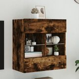 vidaXL Zidni TV ormarić s LED svjetlima boja hrasta 58 5x30x60 5 cm Cijene