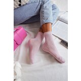 Milena Women's Lace Socks Pink | shoptok.hr