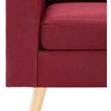 vidaXL dvosjed od tkanine crvena boja vina | shoptok.hr