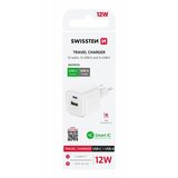 Swissten punjač za AC220, 12W, 1xUSB-C, 1xUSB-A, Smart IC, 2.4A, bijeli | shoptok.hr
