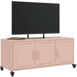 vidaXL TV ormarić ružičasti 100,5 x 39 x 43,5 cm hladno valjani čelik | shoptok.hr