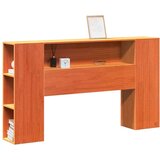 vidaXL Uzglavlje sa spremištem voštano smeđe 140cm od masivne borovine | shoptok.hr