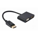 Gembird (A-DPM-HDMIFVGAF-01) adapter DisplayPort (muški) na HDMI (ženski) + VGA (ženski) crni Cene