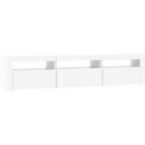 TV ormarić s LED svjetlima bijeli 180 x 35 x 40 cm | Eponuda.com
