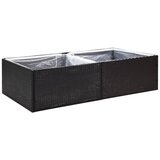 Maison Chic Vrtno cvetlično korito - Cvetlični Lonec črno 157x80x40 cm poli ratan, (21790387) Cene