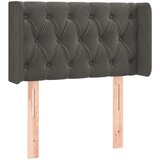  Posteljno vzglavje temno sivo 83x16x78/88 cm žamet, (20938690) | Shoptok.si