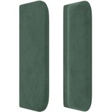 vidaXL Uzglavlje s ušima tamnozeleno 183x16x78/88 cm baršunasto | shoptok.hr