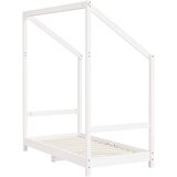  Okvir za dječji krevet bijeli 2x(70x140) cm od masivne borovine Slike