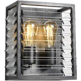 Elstead Lighting Louvre Stenska svetilka z 2 lučema, barvana v bronasti barvi, (22099417) Cene