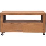 TV ormarić s kotačima 80 x 50 x 42 cm od masivne tikovine | Eponuda.com