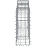  Lučne gabionske košare 10kom 200x50x100/120cm pocinčano željezo | shoptok.hr