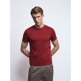 Reserved Regular majica s merceriziranim pamukom - crvena | shoptok.hr