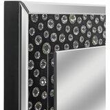 XORA STENSKO OGLEDALO, 80/120/4,4 cm steklo, leseni material | Shoptok.si