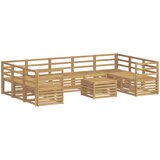  Set vanjskih sofa 10 pcs Bijela 59 x 59 x 37 cm | Shoptok.si