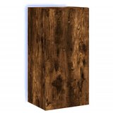 Maison Chic Stenska TV omarica - TV stojalo - Televizijska omarica z LED lučkami dimljeni hrast 40,5x35x80 cm, (21700394) Cene