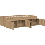  Krevetna konstrukcija s ladicama Umjetnički hrast 100 x 200 cm | shoptok.hr