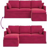 SOFA Vinska crvena 198 x 134 x 80 cm Baršun | shoptok.hr