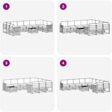  Set vanjskih sofa 11 kom. Bijela i bež Poliester | shoptok.hr