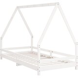  Okvir za dječji krevet bijeli 90 x 190 cm od masivne borovine | shoptok.hr