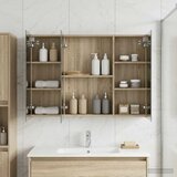  Kupaonski ormar s ogledalom Sonoma hrast 100 x 14,5 x 70 cm | shoptok.hr