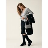Sinsay Pleteni džemper s vezanjem sa strane | shoptok.hr