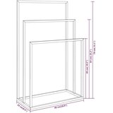  Samostojeći stalak za ručnike bijeli 48 x 24 x 79 cm željezni | shoptok.hr