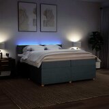  Krevet s oprugama i madracem tamnosivi 200 x 200 cm od tkanine | shoptok.hr