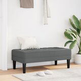 vidaXL Klop Temno Siva 113x57x39 cm Tkanina | Shoptok.si