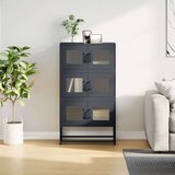 vidaXL Highboard Antracit 68x39x123 cm Jeklo | Shoptok.si