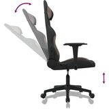  Masažni gaming stol črno in taupe blago, (21378042) | Shoptok.si