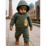 WOWO kids komplekt sa medo: pantalone, duks sa patent zatvaračem i kapuljačom - bebi blush | Eponuda.com