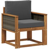  Srednja sofa za van Čvrsto drvo akacije Prirodna | shoptok.hr