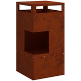  Kamin Smeđa 50 x 50 x 100 cm Čelik otporan na vremenske uvjete | shoptok.hr