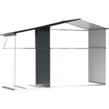  Vrtna kućica antracit 277 x 192,5 x 179 cm od pocinčanog čelika | shoptok.hr