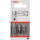 Bosch 3 kom Bit izvijača ExtraHard, PZ2, 25mm - 2607001558