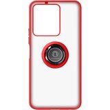 AVIZAR Vivo Y22s in Y35 Ovitek proti prstnim odtisom, kovinski podporni obroc - rdeca, (20651255) | Shoptok.si