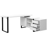 Livetastic KOTNA PISALNA MIZA kovina, leseni material črna, bela | Shoptok.si