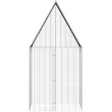  Kavez za zečeve Srebrno 100 x 100 x 210 cm Cinkani čelik | shoptok.hr