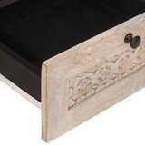  Kava Stol Bjeli izbijeljeni 80 x 54 x 40 cm Čvrsto drvo manga | shoptok.hr