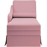  Počivaljka baršun s valjkastim jastukom&rukonaslonom ružičasta | shoptok.hr