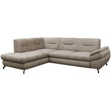 MID.YOU KOTNA SEDEŽNA GARNITURA, struktura, pliš svetlo rjava | Shoptok.si